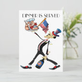 Patriottische BBQ Kaart (Staand voorkant)