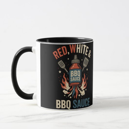 Patriottische BBQ Mok (Links)