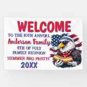  Patriottische BBQ Party Banner (Horizontaal)