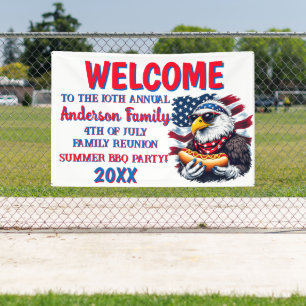 Patriottische BBQ Party Banner