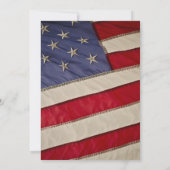 Patriottische BBQ | Vlag van de VS achtertuin barb Kaart (Achterkant)