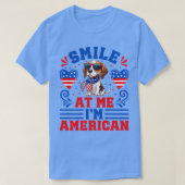 Patriottische Beagle Hond 1 T-shirt (Design voorkant)