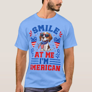 Patriottische Beagle Hond 1 T-shirt
