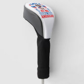 Patriottische Beagle Hond voor 4 juli Golfheadcover (Schuin)