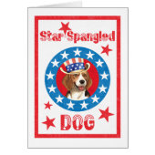Patriottische beagle Kaart (Voorkant)