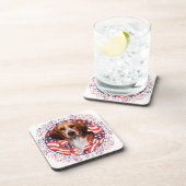 Patriottische Beagle Onderzetter (Rechterzijde)