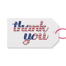 Patriottische bedankjes gift tags