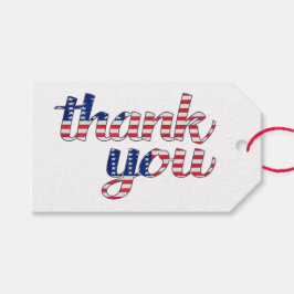 Patriottische bedankjes gift tags cadeaulabel