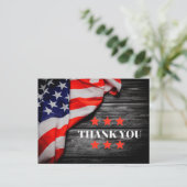 Patriottische Bedankkaart Briefkaart (Staand voorkant)