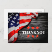 Patriottische Bedankkaart Briefkaart (Voorkant / Achterkant)