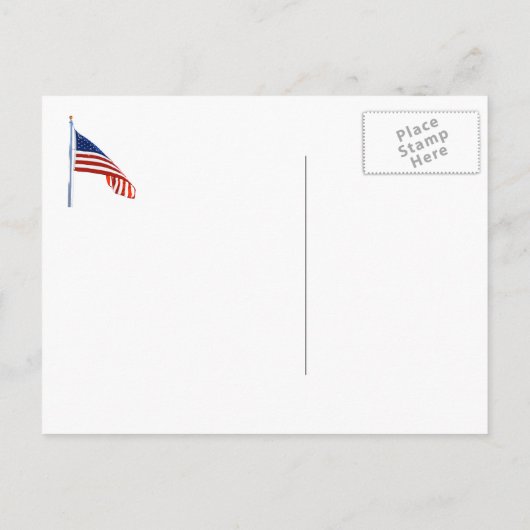 Patriottische Bedankt Briefkaart voor Troepen (Achterkant)