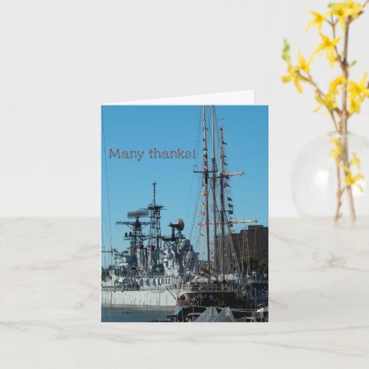 patriottische Bedankt Kaart (Gele Bloem)