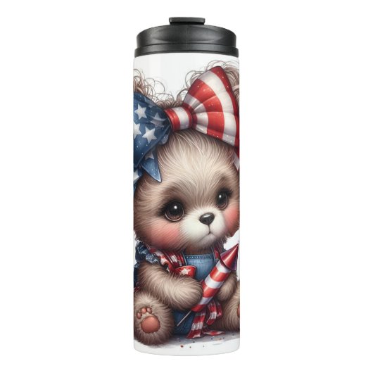 Patriottische Beer Thermosbeker (Voorkant)