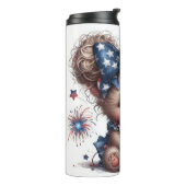 Patriottische Beer Thermosbeker (Gedraaid links)