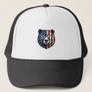 Patriottische Beer Zonnebril Vintage Vector T-shir Trucker Pet