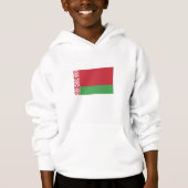 Patriottische Belarussische vlag Hoodie (Voorkant)