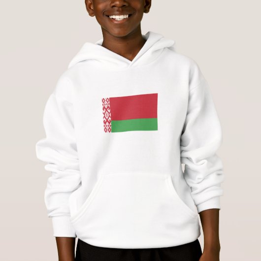 Patriottische Belarussische vlag Hoodie (Voorkant)