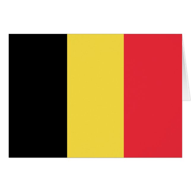 Patriottische Belgische vlag (Voorkant Horizontaal)