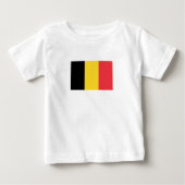 Patriottische Belgische vlag Baby T-Shirt (Voorkant)