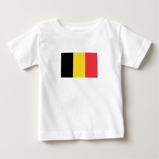 Patriottische Belgische vlag Baby T-Shirt (Voorkant)