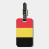 Patriottische Belgische vlag Bagagelabel (Voorkant verticaal)
