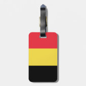 Patriottische Belgische vlag Bagagelabel (Achterkant verticaal)