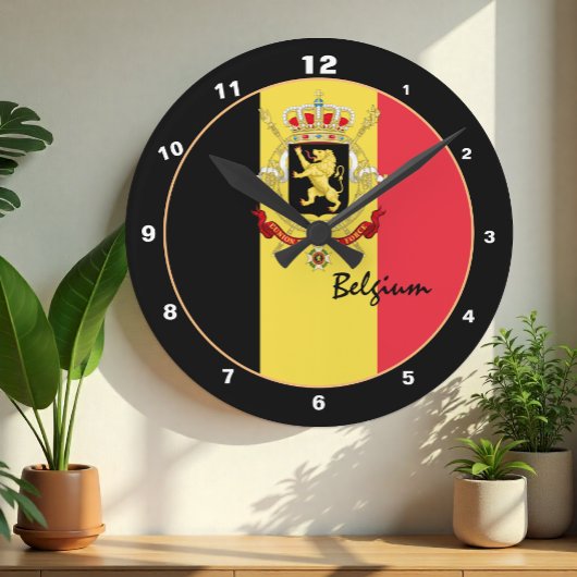 Patriottische Belgische vlag & België startpunt /  Ronde Klok