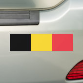 Patriottische Belgische vlag Bumpersticker (Op auto)