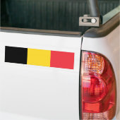 Patriottische Belgische vlag Bumpersticker (Op Truck)