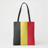 Patriottische Belgische vlag Canvas tas (Voorkant)