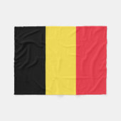 Patriottische Belgische vlag Fleece Deken (Voorkant (Horizontaal))