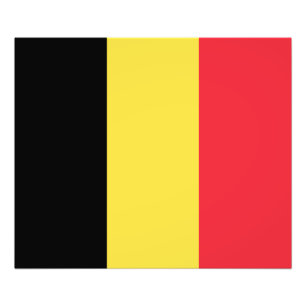 Patriottische Belgische Vlag Foto Print Afdruk