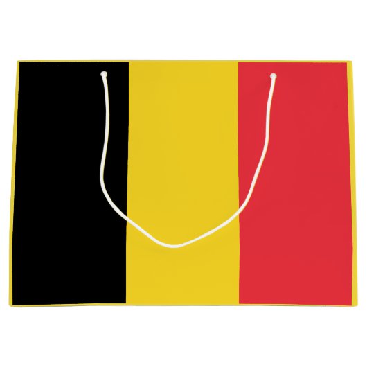 Patriottische Belgische vlag Groot Cadeauzakje (Voorkant)