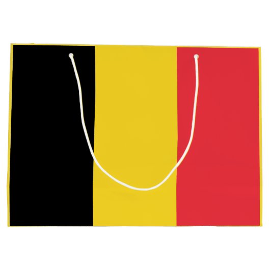 Patriottische Belgische vlag Groot Cadeauzakje (Achterkant)