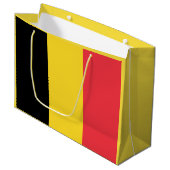 Patriottische Belgische vlag Groot Cadeauzakje (Voorkant Gekanteld)