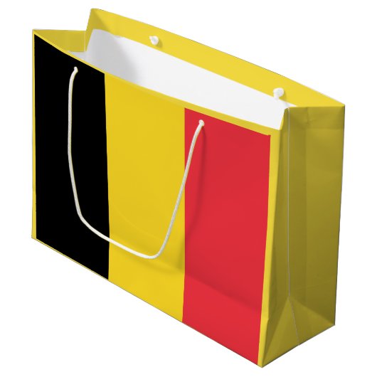 Patriottische Belgische vlag Groot Cadeauzakje (Voorkant Gekanteld)