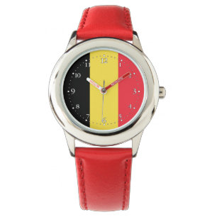 Patriottische Belgische vlag Horloge