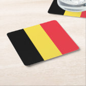 Patriottische Belgische vlag Kartonnen Onderzetters (Schuin)