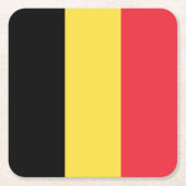 Patriottische Belgische vlag Kartonnen Onderzetters (Voorkant)