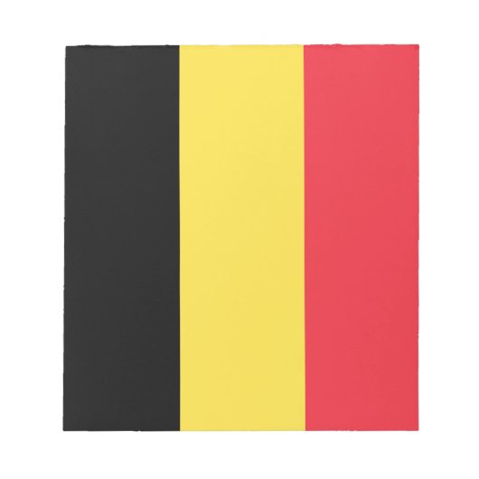 Patriottische Belgische vlag Notitieblok (Voorkant)