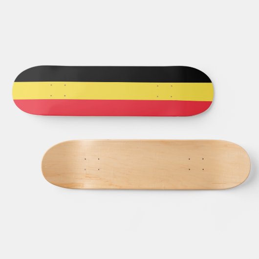 Patriottische Belgische vlag Persoonlijk Skateboard (Horizontaal)