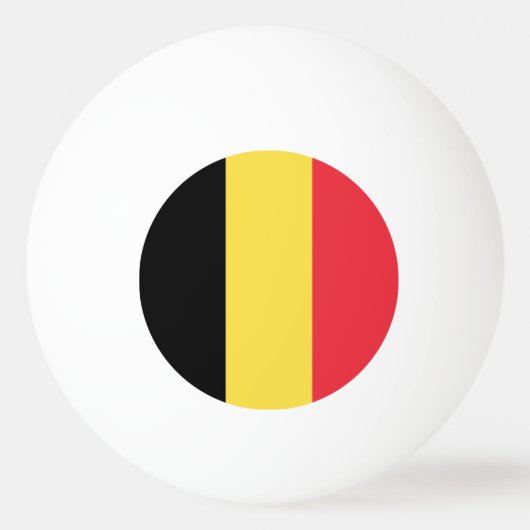 Patriottische Belgische vlag Pingpongbal (Achterkant)