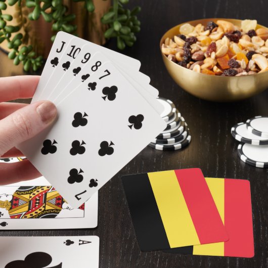 Patriottische Belgische vlag Pokerkaarten (Insitu)