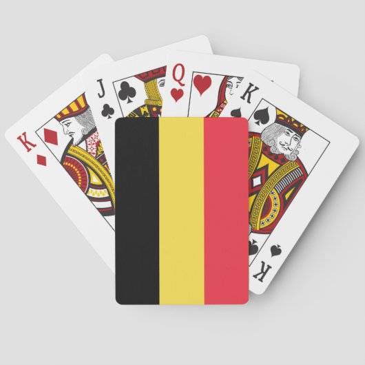Patriottische Belgische vlag Pokerkaarten (Achterkant)