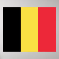 Patriottische Belgische Vlag Poster