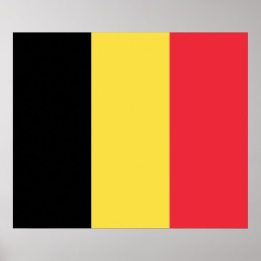 Patriottische Belgische Vlag Poster (Voorkant)