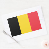 Patriottische Belgische vlag Rechthoekige Sticker (Envelop)
