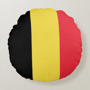 Patriottische Belgische vlag Rond Kussen