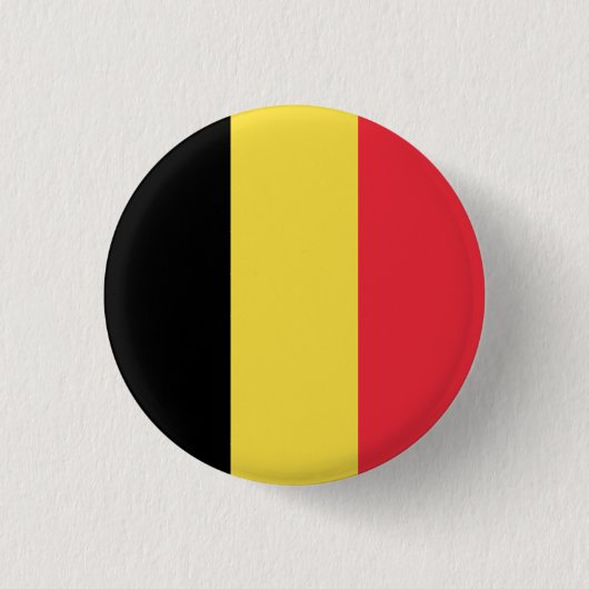 Patriottische Belgische vlag Ronde Button 3,2 Cm (Voorkant)