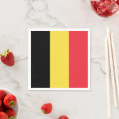 Patriottische Belgische vlag Servet (Insitu)